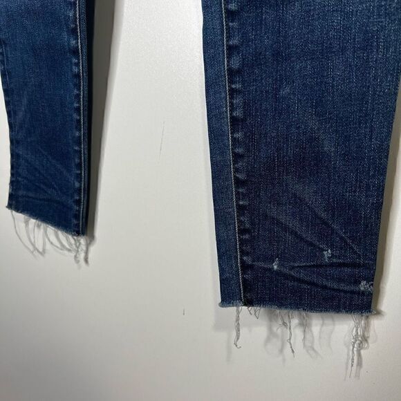 Madewell Womens Denim Jeans High Rise Skinny Button Fly Blue Wash Size 24 - Picture 3 of 11